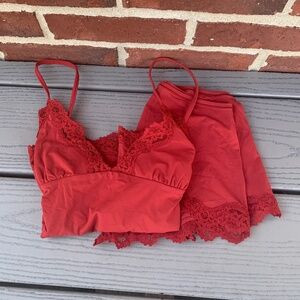 SKIMS Fits Everybody Lace Camisole & Boyshorts Set